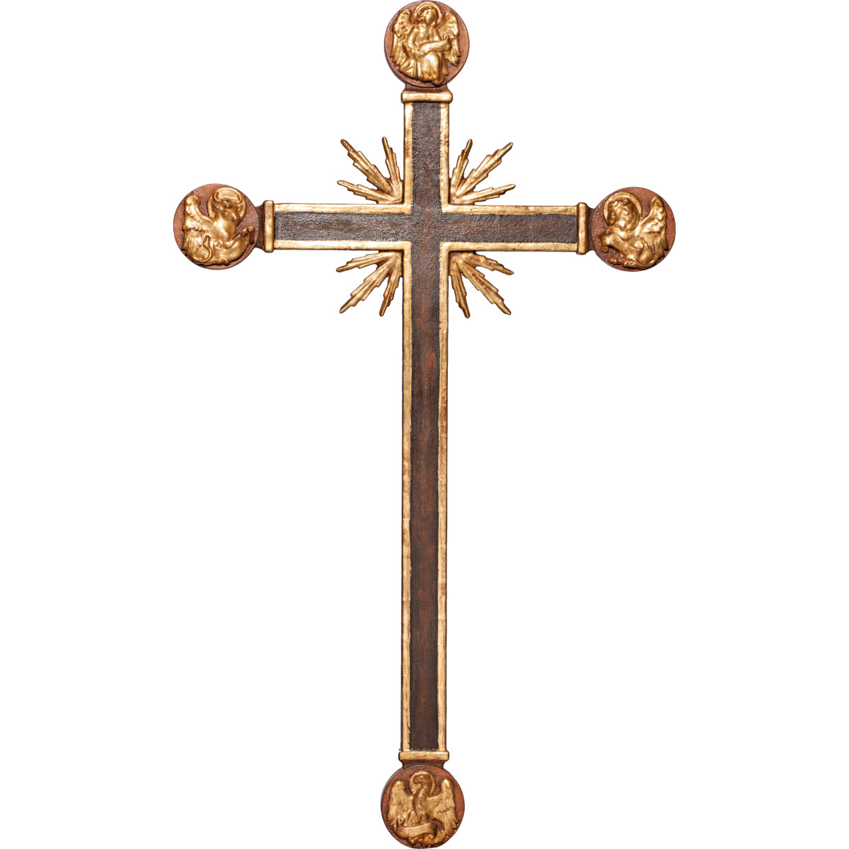 Cruz con Evangelistas y rayos